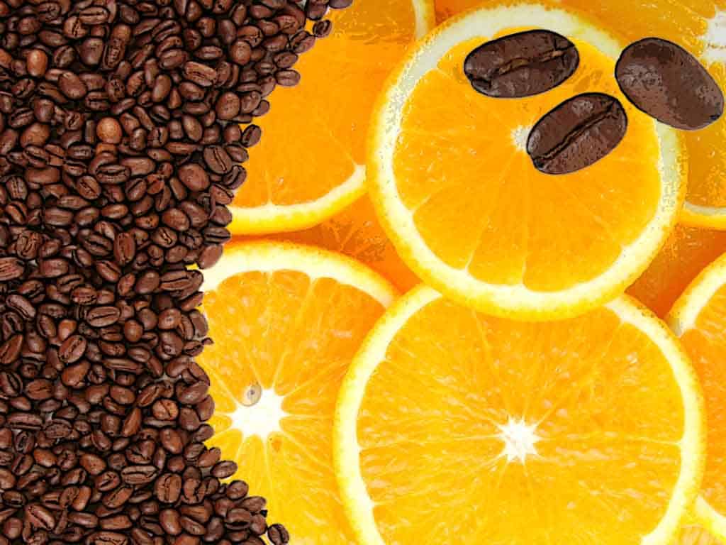 кофе и апельсины