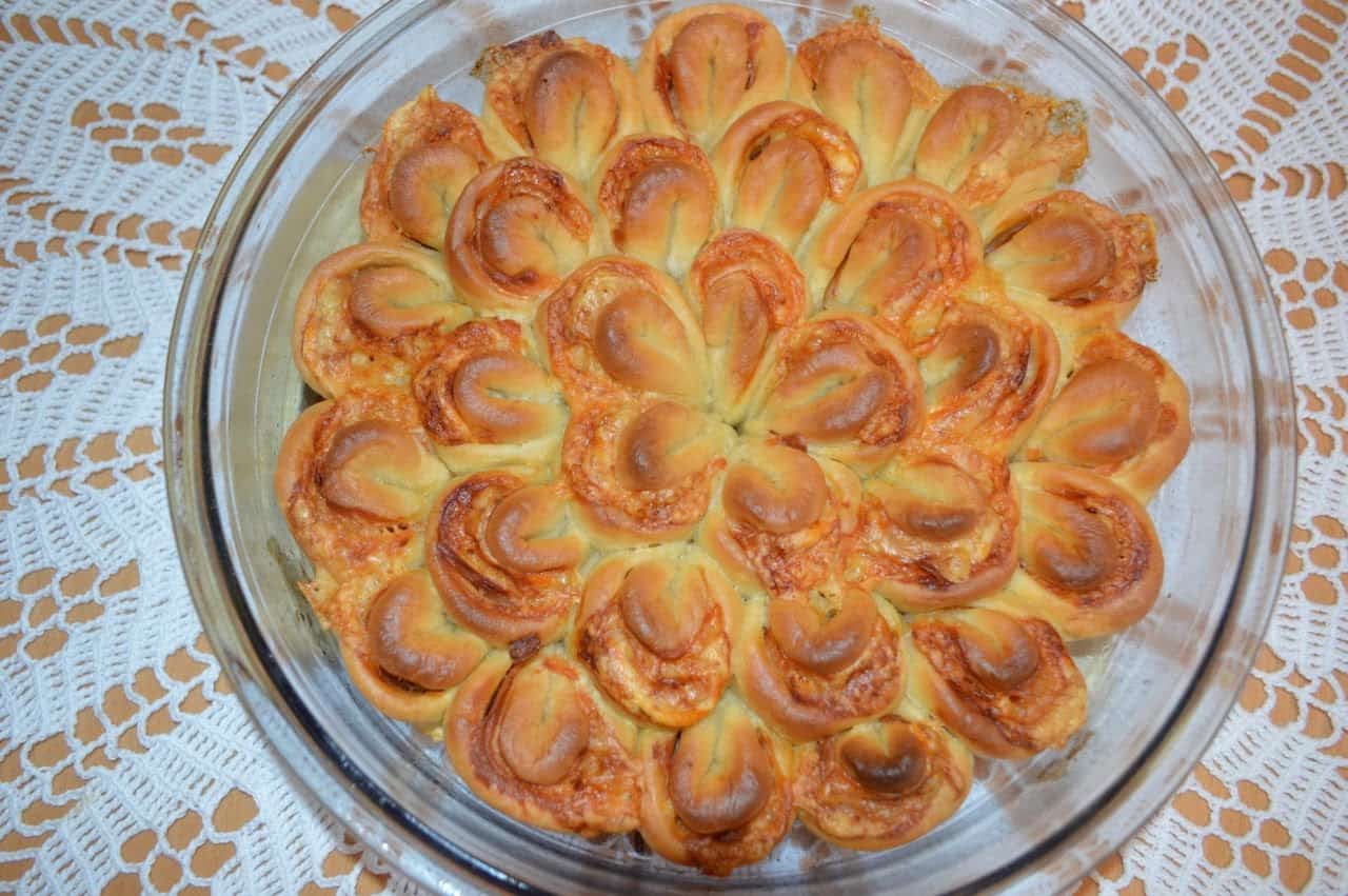 Сладкий пирог хризантема