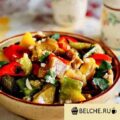 Cалат из печеных овощей - пошаговый рецепт с фото