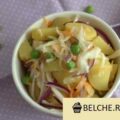kartofelnyj salat s kvashenoj kapustoj poshagovyj recept s foto