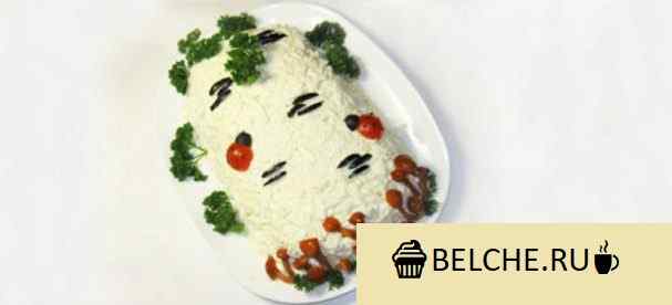 salat belaja bereza iz kurinogo file poshagovyj recept s foto