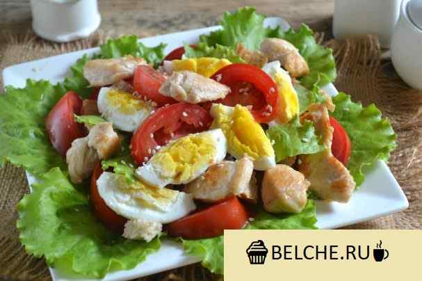 salat cezar s kuricej i suharikami poshagovyj recept s foto