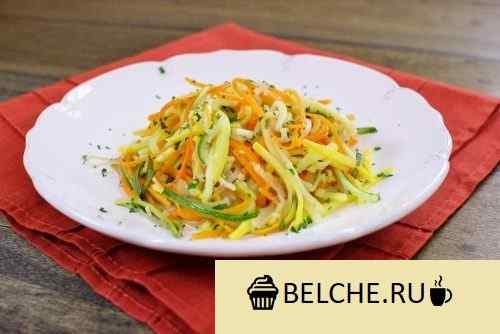 salat iz kabachkov i morkovi poshagovyj recept s foto