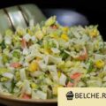 salat s kukuruzoj i krabovymi palochkami poshagovyj recept s foto