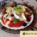 salat s tuncom i smetannoj zapravkoj poshagovyj recept s foto