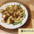 teplyj kartofelnyj salat s avokado poshagovyj recept s foto