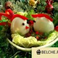 Закуска Петушки из яиц - пошаговый рецепт с фото